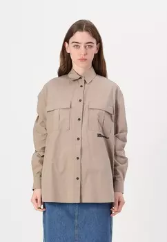 Блузка на пуговицах BOXY UTILITY SHIRT Karl Lagerfeld Jeans, бежевый