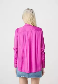 Блузка на пуговицах Boyfriend Shirt Crinkle GAP, бутон сирени