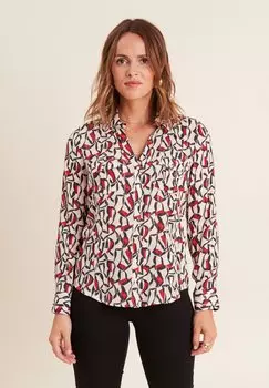 Блузка на пуговицах Breal, красный