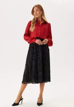 Блузка на пуговицах Bubbleroom, красный