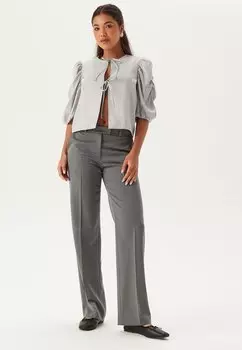 Блузка на пуговицах Bubbleroom, серый