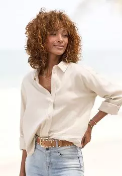 Блузка на пуговицах Buffalo, песочный