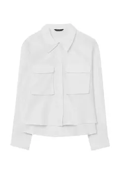 Блузка на пуговицах Calliope, белый деним