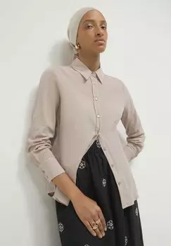 Блузка на пуговицах Calliope, серо-коричневый