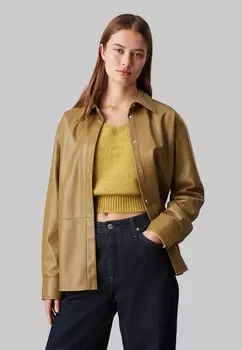 Блузка на пуговицах Calvin Klein Jeans, оливковый