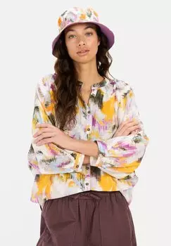 Блузка на пуговицах camel active, мультиколор