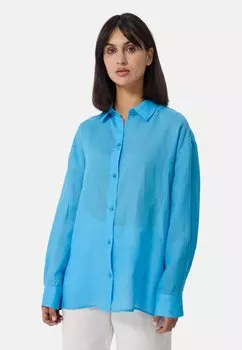 Блузка на пуговицах CASH-MERE, светло-голубой