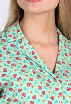 Блузка на пуговицах CELESTINA LITTLE FLOWER Lykka du Nord, синий