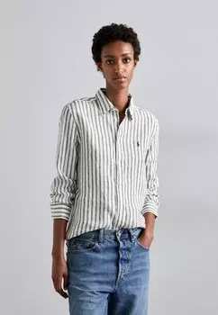 Блузка на пуговицах CLASSIC FIT STRIPED LINEN SHIRT Polo Ralph Lauren, темно-синий