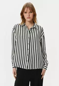 Блузка на пуговицах CLASSIC NECK BUTTONED LONG SLEEVE Koton, черный