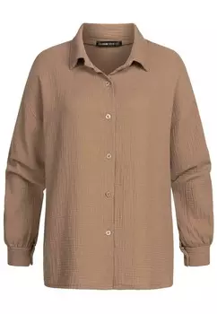 Блузка на пуговицах Cloud 5ive, коричневый