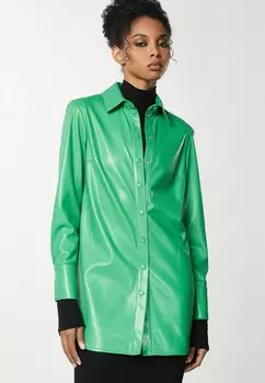 Блузка на пуговицах COATED OVER Patrizia Pepe, светло-зеленый