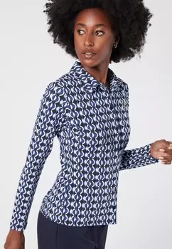 Блузка на пуговицах COLDER HEAVENS WITH GRAPHIC PRINT 4funkyflavours, темно-синий