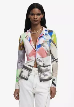Блузка на пуговицах COLLAGE BUTTONED Desigual, мультиколор