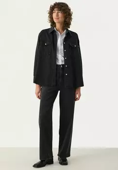 Блузка на пуговицах COLLETTE Part Two, цвет Washed Black Denim