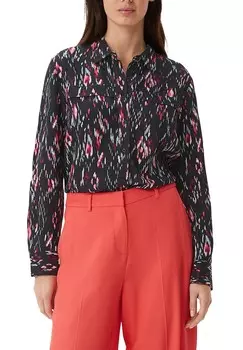 Блузка на пуговицах comma casual identity, черный