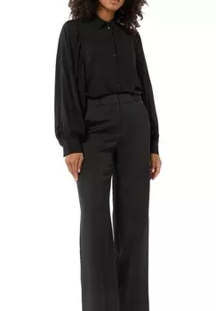 Блузка на пуговицах comma, черный