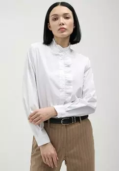 Блузка на пуговицах CON FRILL Calliope, белый