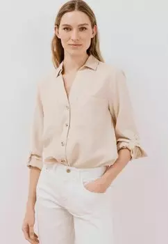 Блузка на пуговицах Cortefiel, кремовый