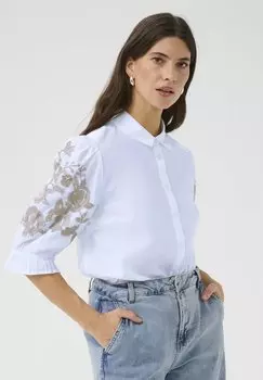 Блузка на пуговицах Cream, белый