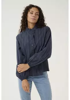 Блузка на пуговицах Cream, синий