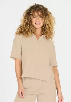 Блузка на пуговицах Cruz, бежевый