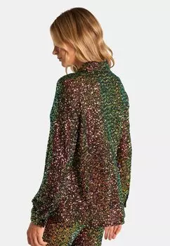 Блузка на пуговицах CUBIERTA DE LENTEJUELAS Alma en Pena, мультиколор