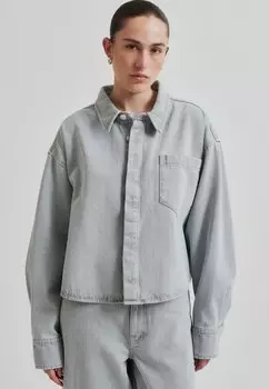 Блузка на пуговицах DENIRA Second Female, серый