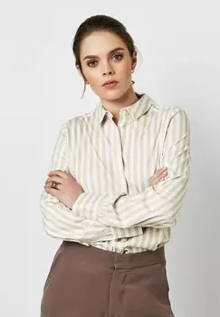 Блузка на пуговицах DESOTO, бежевый