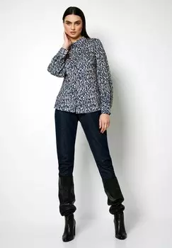 Блузка на пуговицах DESOTO, синий