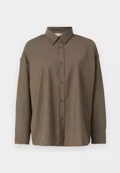 Блузка на пуговицах DOACITY American Vintage, темно-зеленый