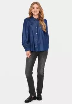 Блузка на пуговицах Doreensz Saint Tropez, темно-синий
