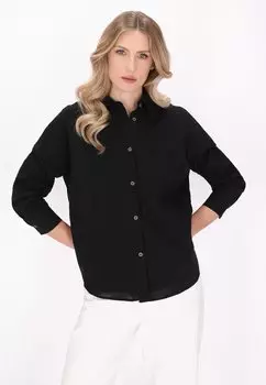 Блузка на пуговицах DreiMaster, черный
