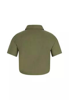 Блузка на пуговицах DreiMaster, оливковый