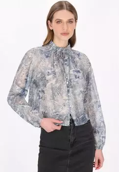 Блузка на пуговицах DreiMaster, синий