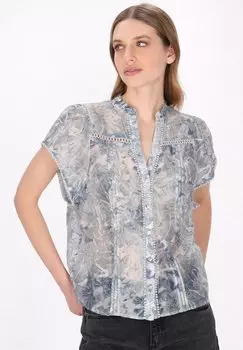 Блузка на пуговицах DreiMaster, синий