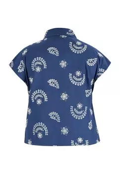 Блузка на пуговицах DreiMaster, темно-синий