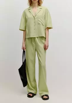 Блузка на пуговицах EDITED, зеленый