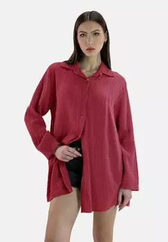Блузка на пуговицах Elara, бургундия