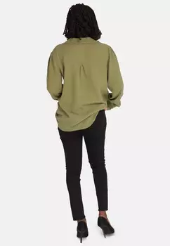 Блузка на пуговицах Elara, оливковый