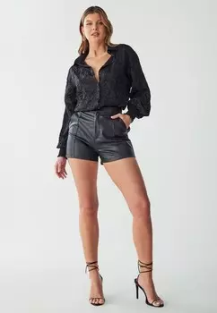 Блузка на пуговицах ELIZABETH BWLDR, черный