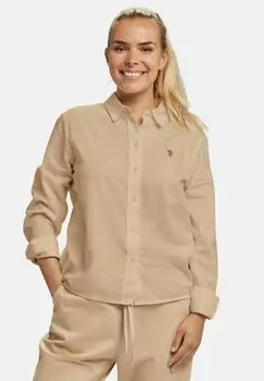 Блузка на пуговицах Else U.S. Polo Assn., бежевый