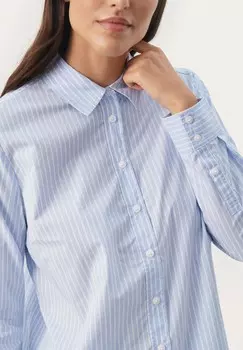 Блузка на пуговицах ELVINA Part Two, синий