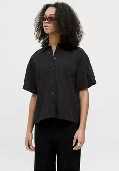 Блузка на пуговицах EMBROIDERED JJXX, черный