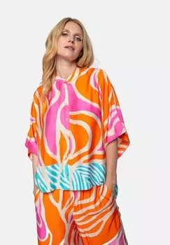 Блузка на пуговицах Emily van den Bergh, оранжевый