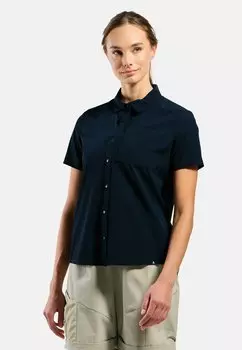 Блузка на пуговицах ESSENTIAL ODLO, темно-синий