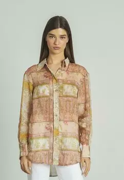 Блузка на пуговицах ESTAMPADA Alma en Pena, лосось