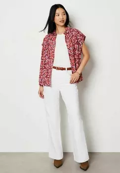 Блузка на пуговицах Etam, коричневый