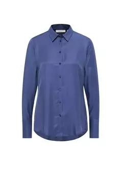 Блузка на пуговицах Eterna, темно-синий