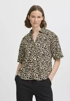 Блузка на пуговицах FALAKKA b.young, цвет Rainy Day Leopard Mix